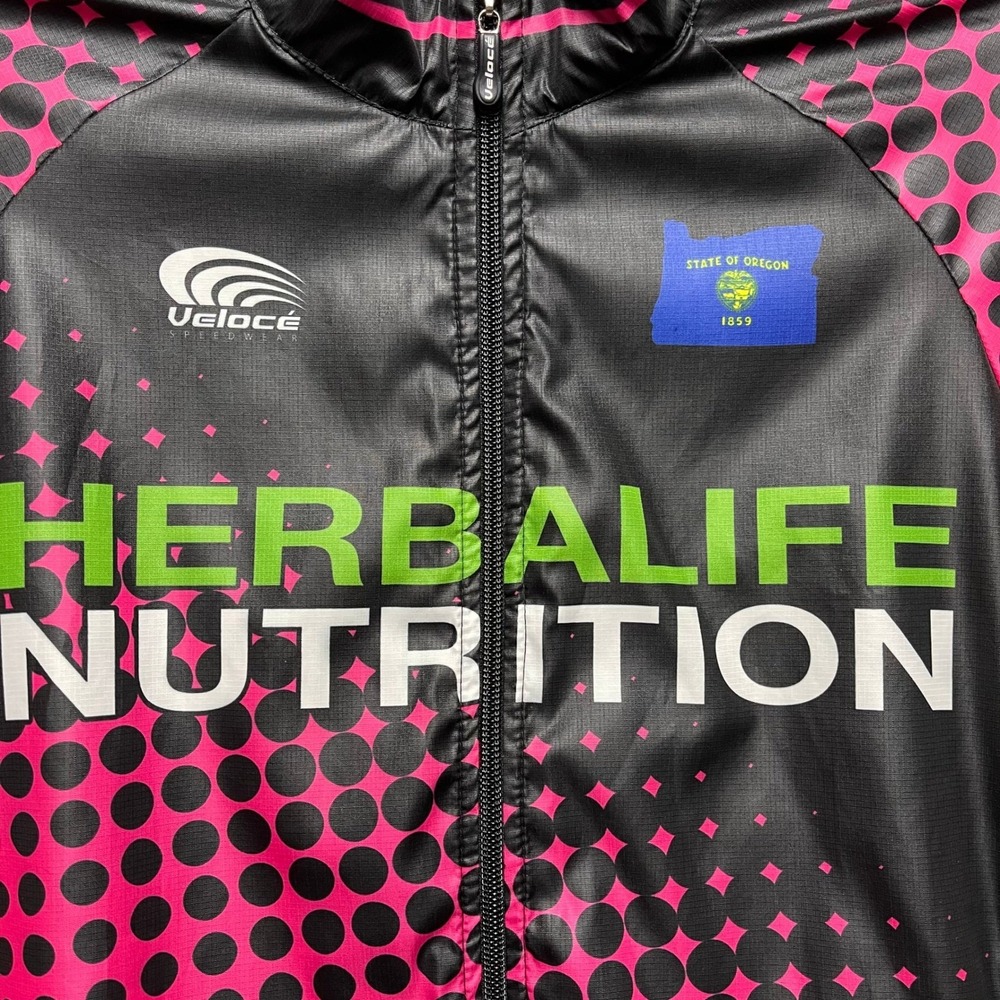 Veloce Cycling Jersey Womens‎ Small Pink Long Sleeve Herbalife Nutrition Oregon - Picture 3 of 16